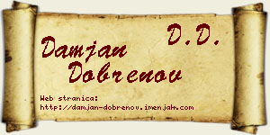 Damjan Dobrenov vizit kartica